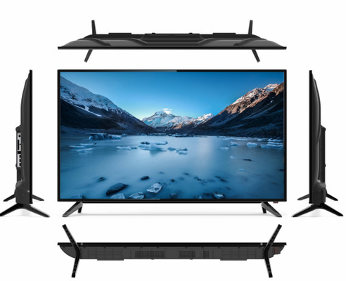 주문 표준 베젤 65 인치 스마트 TV 온화 유리 안드로이드 4K TV FHD 해상도 online manufacture