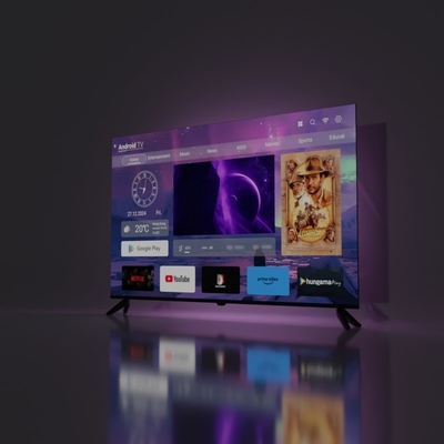 주문 디지털 TV 표준 DVB-T2 스마트 LED TV HD/ LAN/ VGA/ USB/ AV/ RF/ 디지털 오디오 인터페이스 및 백라이트 수명 ≥20000hrs online manufacture