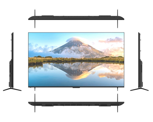 울트라 얇은 두께 85 인치 스마트 TV 쿼드 코어 A55 1.8GHz CPU 호스피탈리티 TV 프레임리스