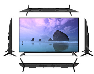 40인치 스마트 LED 텔레비전 템퍼드 글래스 멀티 언어 와이파이 LED TV