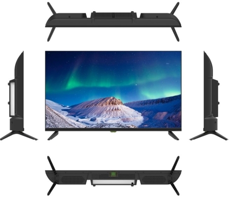 커스터마이징 가능한 32인치 프레임리스 스마트 TV 2K LED 화면 플라스틱 가구와 함께 검은색